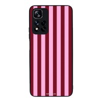 Θήκη Sonique Stripe Stories Series  για Xiaomi Redmi Note 11 Pro Plus 5G Ρίγες Ροζ – Κόκκινο