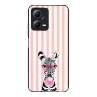 Θήκη Sonique Stripe Stories Series  για Xiaomi Redmi Note 12 5G / Poco X5 5G Ζέβρα – Τσιχλόφουσκα