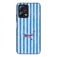 Θήκη Sonique Stripe Stories Series  για Xiaomi Redmi Note 12 5G / Poco X5 5G Bonjour Blue