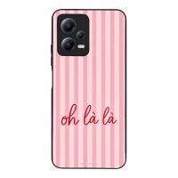 Θήκη Sonique Stripe Stories Series  για Xiaomi Redmi Note 12 5G / Poco X5 5G Oh La La – Ροζ