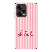 Θήκη Sonique Stripe Stories Series  για Xiaomi Redmi Note 12 Pro 5G Oh La La – Ροζ