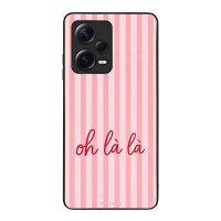 Θήκη Sonique Stripe Stories Series  για Xiaomi Redmi Note 12 Pro Plus Oh La La – Ροζ