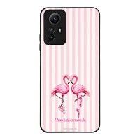 Θήκη Sonique Stripe Stories Series  για Xiaomi Redmi Note 12s Φλαμίνγκο