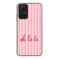 Θήκη Sonique Stripe Stories Series  για Xiaomi Redmi Note 12s Oh La La – Ροζ