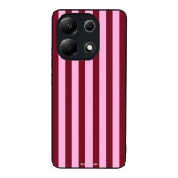 Θήκη Sonique Stripe Stories Series  για Xiaomi Redmi Note 13 4G Ρίγες Ροζ – Κόκκινο