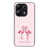 Θήκη Sonique Stripe Stories Series  για Xiaomi Redmi Note 13 4G Φλαμίνγκο