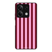 Θήκη Sonique Stripe Stories Series  για Xiaomi Redmi Note 13 5G Ρίγες Ροζ – Κόκκινο