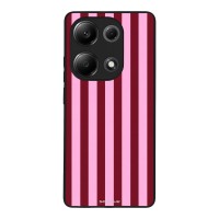 Θήκη Sonique Stripe Stories Series  για Xiaomi Redmi Note 13 Pro 4G / Poco M6 Pro 4G / Redmi Note 14S Ρίγες Ροζ – Κόκκινο