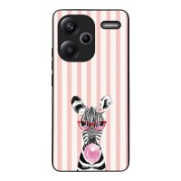 Θήκη Sonique Stripe Stories Series  για Xiaomi Redmi Note 13 Pro Plus 5G Ζέβρα – Τσιχλόφουσκα