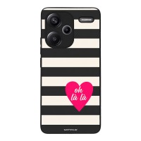 Θήκη Sonique Stripe Stories Series  για Xiaomi Redmi Note 13 Pro Plus 5G Oh La La – Μαύρο