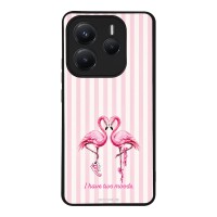 Θήκη Sonique Stripe Stories Series  για Xiaomi Redmi Note 14 5G Φλαμίνγκο
