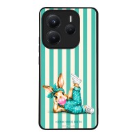 Θήκη Sonique Stripe Stories Series  για Xiaomi Redmi Note 14 5G Iconic Λαγουδάκι