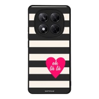 Θήκη Sonique Stripe Stories Series  για Xiaomi Redmi Note 14 Pro 5G / Poco X7 5G Oh La La – Μαύρο