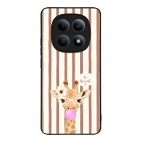 Θήκη Sonique Stripe Stories Series  για Xiaomi Redmi Note 15 4G Καφέ - Καμηλοπάρδαλη με Τσιχλόφουσκα