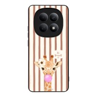 Θήκη Sonique Stripe Stories Series  για Xiaomi Redmi Note 15 5G / Poco M8 5G Καφέ - Καμηλοπάρδαλη με Τσιχλόφουσκα