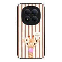 Θήκη Sonique Stripe Stories Series  για Xiaomi Redmi Note 15 Pro Plus 5G / Poco M8 Pro 5G Καφέ - Καμηλοπάρδαλη με Τσιχλόφουσκα
