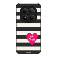 Θήκη Sonique Stripe Stories Series  για Xiaomi Redmi Note 15 Pro Plus 5G / Poco M8 Pro 5G Oh La La – Μαύρο