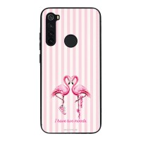 Θήκη Sonique Stripe Stories Series  για Xiaomi Redmi Note 8 / Redmi Note 8 2021 Φλαμίνγκο