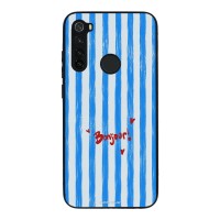Θήκη Sonique Stripe Stories Series  για Xiaomi Redmi Note 8 / Redmi Note 8 2021 Bonjour Blue