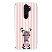 Θήκη Sonique Stripe Stories Series  για Xiaomi Redmi Note 8 Pro Ζέβρα – Τσιχλόφουσκα