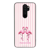 Θήκη Sonique Stripe Stories Series  για Xiaomi Redmi Note 8 Pro Φλαμίνγκο