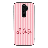 Θήκη Sonique Stripe Stories Series  για Xiaomi Redmi Note 8 Pro Oh La La – Ροζ