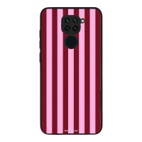 Θήκη Sonique Stripe Stories Series  για Xiaomi Redmi Note 9 Ρίγες Ροζ – Κόκκινο