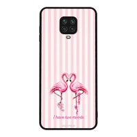 Θήκη Sonique Stripe Stories Series  για Xiaomi Redmi Note 9S/9 Pro Φλαμίνγκο