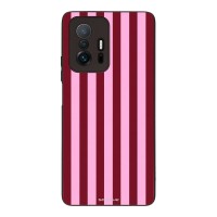 Θήκη Sonique Stripe Stories Series  για Xiaomi Xiaomi 11T / Xiaomi 11T Pro Ρίγες Ροζ – Κόκκινο