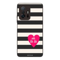 Θήκη Sonique Stripe Stories Series  για Xiaomi Xiaomi 11T / Xiaomi 11T Pro Oh La La – Μαύρο