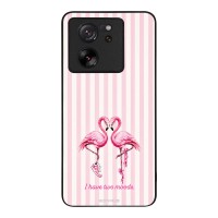 Θήκη Sonique Stripe Stories Series  για Xiaomi Xiaomi 13T 5G / Xiaomi 13T Pro 5G Φλαμίνγκο