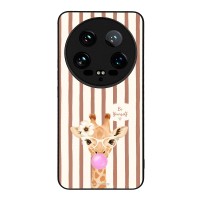 Θήκη Sonique Stripe Stories Series  για Xiaomi Xiaomi 14 Ultra Καφέ - Καμηλοπάρδαλη με Τσιχλόφουσκα