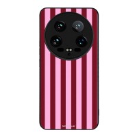 Θήκη Sonique Stripe Stories Series  για Xiaomi Xiaomi 14 Ultra Ρίγες Ροζ – Κόκκινο