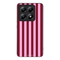 Θήκη Sonique Stripe Stories Series  για Xiaomi Xiaomi 14T Pro Ρίγες Ροζ – Κόκκινο