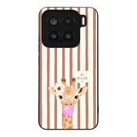 Θήκη Sonique Stripe Stories Series  για Xiaomi Xiaomi 15 5G Καφέ - Καμηλοπάρδαλη με Τσιχλόφουσκα