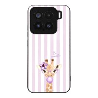 Θήκη Sonique Stripe Stories Series  για Xiaomi Xiaomi 15 5G Λιλά- Καμηλοπάρδαλη με Τσιχλόφουσκα
