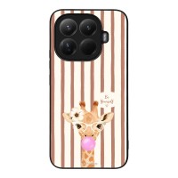 Θήκη Sonique Stripe Stories Series  για Xiaomi Xiaomi 15T Pro 5G Καφέ - Καμηλοπάρδαλη με Τσιχλόφουσκα