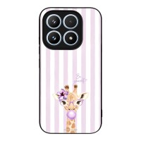 Θήκη Sonique Stripe Stories Series  για Xiaomi Xiaomi 17 5G Λιλά- Καμηλοπάρδαλη με Τσιχλόφουσκα