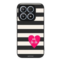 Θήκη Sonique Stripe Stories Series  για Xiaomi Xiaomi 17 5G Oh La La – Μαύρο