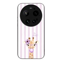 Θήκη Sonique Stripe Stories Series  για Xiaomi Xiaomi 17 Ultra Λιλά- Καμηλοπάρδαλη με Τσιχλόφουσκα