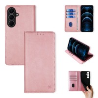 Θήκη Πορτοφόλι Vintage Magnet Wallet Sonique Samsung Galaxy S26 FE Ροζ Χρυσό