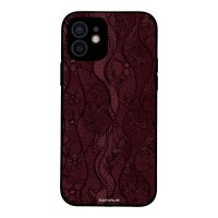 Θήκη Sonique DIVA Series για Apple iPhone 12 Βουργουνδί Δαντέλα