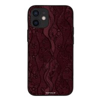 Θήκη Sonique DIVA Series για Apple iPhone 12 mini Βουργουνδί Δαντέλα