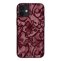 Θήκη Sonique DIVA Series για Apple iPhone 12 mini Μπορντό Δαντέλα