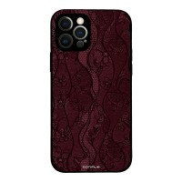 Θήκη Sonique DIVA Series για Apple iPhone 12 Pro Βουργουνδί Δαντέλα