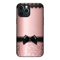 Θήκη Sonique DIVA Series για Apple iPhone 12 Pro Max Λεοπάρ Φιόγκος – Ροζ