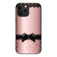 Θήκη Sonique DIVA Series για Apple iPhone 13 Pro Max Λεοπάρ Φιόγκος – Ροζ