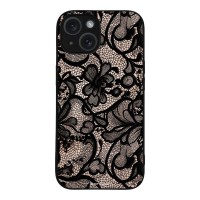 Θήκη Sonique DIVA Series για Apple iPhone 15 Μαύρη Δαντέλα