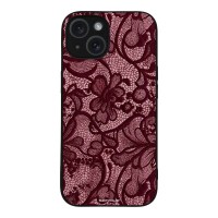Θήκη Sonique DIVA Series για Apple iPhone 15 Μπορντό Δαντέλα
