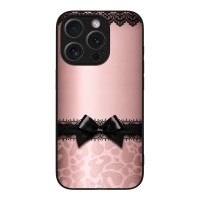 Θήκη Sonique DIVA Series για Apple iPhone 15 Pro Λεοπάρ Φιόγκος – Ροζ